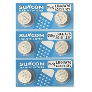 [SG] SUNCOM AG13 SR44SW LR44 LR1154 357 Alkaline Button Battery (6 Pieces)