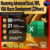 [Video Course] Mastering Advanced Excel, MIS,VBA Macro Development(22Hours)
