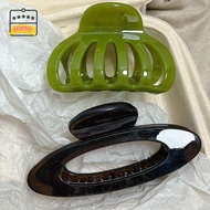 ORIENOR Hollow Pumpkin Hair Clip, Geometric Plastic Ellipse Hair Claws, Elegant Styling Tools Hairpi