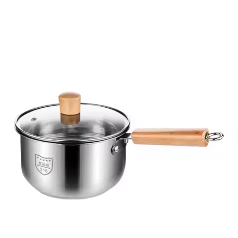 316 stainless steel pot super thick baby food pot stainless steel soup baby milk cooking one pot