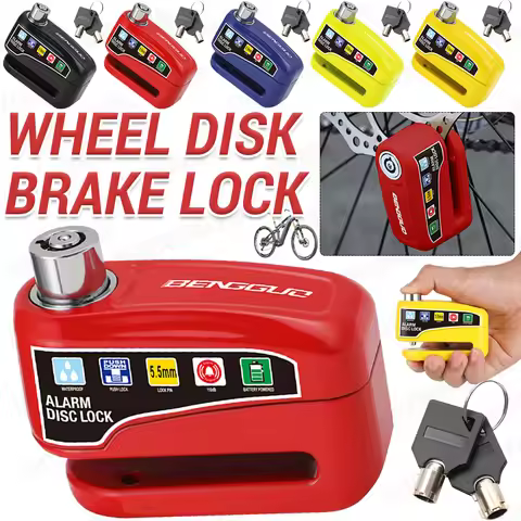 Moto Rueda Padlock Alarm Disc Brake Lock Motorcycle Disc Block Security Moto Wheel Disk Padlock Wate