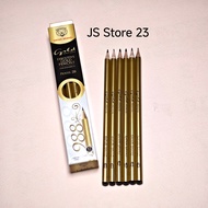 (12 Pieces) 2B Gold Safari Pencil / 2B Gold Pencil / 2B Gold Pencil