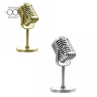 Classic Retro Dynamic Vocal Microphone Vintage Mic Universal Stand for Live Performance Karaoke Studio Recording