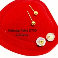 SUBANG PAKU EMAS 750 MURAH 