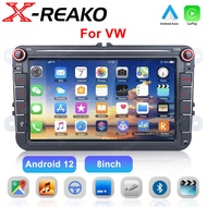 8inch Car Radio For VW Volkswagen Multimedia Player 2 din Android 12 Carplay GPS WiFi