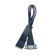 M.2 to Oculink 4i Extension Cable for M.2 Mkey NVME to SFF8612 Adapter Cable PCIe 4.0 X4 Gen4 Silver