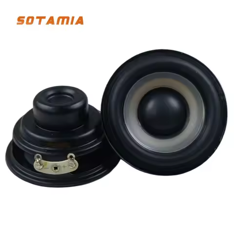 SOTAMIA 2Pcs 2 Inch Full Range Speaker 52mm 4 Ohm 8W Audio Waterproof HIFI Speaker White Basin Altav