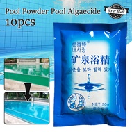 10PCS Swimming Pool Algaecide Powder Minerals Algaecide For Pool Cleaning Water Treatment