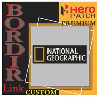 NAT GEO NATIONAL GEOGRAPHIC LOGO HP-366 PATCH EMBROIDERY LOGO/ EMBLEM