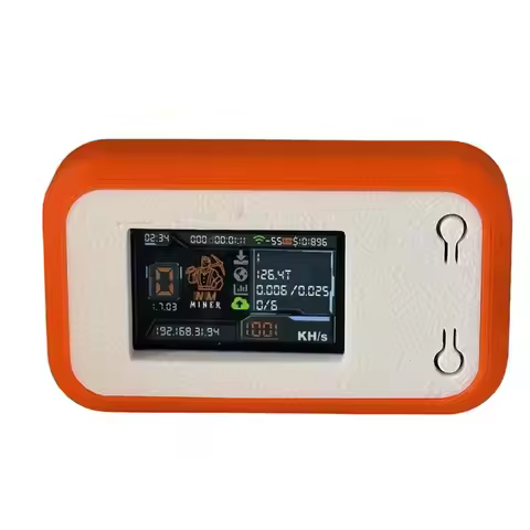 X49A-Nerdminer Win BTC 3.125 Nerdminer V2 Mini Solo Miner BTC Crypto Miner 1050KH/S 1.14Inch Smart D