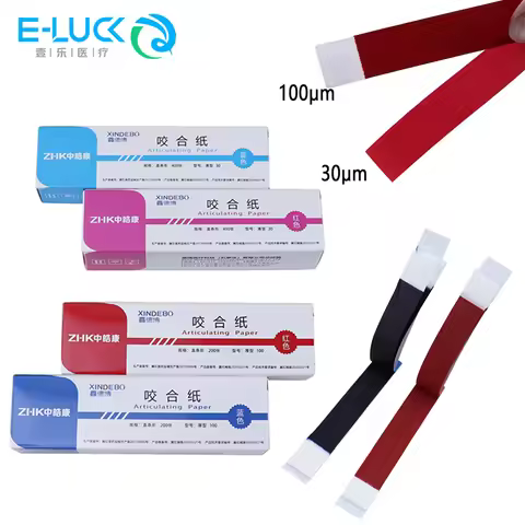 Dental Articulating Paper Strips Double-sided Bite Paper Oral Teeth Care Whitening Dentist Material 