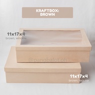 Kraft box (hard box) - 11x17x4 (brown / black / cream)