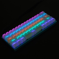 【YMDK/Stocks】 OEM Keycap | Blank Milk Fog Shine Through ABS 1.5mm Keyset | ANSI ISO 108 87 61 Layout