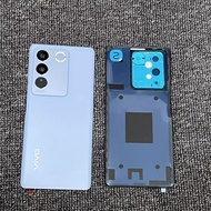 ฝาครอบหลังกระจกสำหรับ Vivo V27และ V27 Pro 5G ฝาหลังปิดโทรศัพท์แผงประตูที่อยู่อาศัยด้านหลังพร้อมฝาครอ