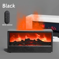 7 Color Flame Fireplace Humidifier Household Silent Air Humidifier Desktop Intelligent Remote Contro