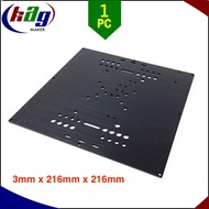 Universal Build Plate Aluminium 6063-T6 Black Oxide For 3D Printer/CNC