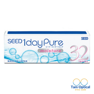[32lenese] Kính áp tròng1 ngày không màu SEED 1DAY PURE Moisture UV Made in Japan