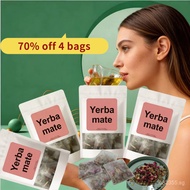 70% off 4 bags  Premium Organic Yerba Mate Tea Bags – Natural Energy & Detox Herbal Tea   3g*30bags 
