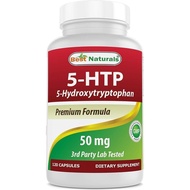 Best Naturals 5-HTP 50 mg 120 Capsules, 5 HTP Capsules Supports Relaxation & restful