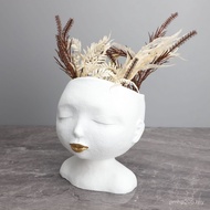 Bust Resin Beauty Model Room Creative Decoration Living Room Desktop Home Soft Decoration Crafts Cof