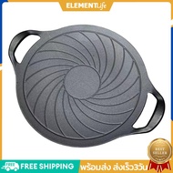 กระทะเตาย่างเหล็กขนาด 15 นิ้วเตาย่างแบบ nonstick skillet เข้ากันได้