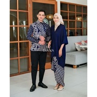 Diana Batik - COUPLE SET BLOUSE ARUNA POLOS | Couple Kaftan Blouse Batik | Kaftan Lebaran