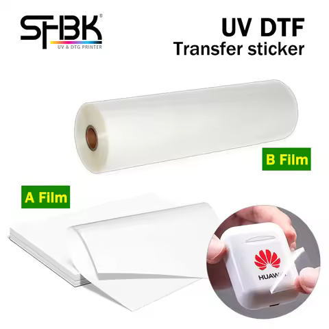 20 50 100PCS A3 A4 UV DTF AB film transfer stickers compatible with all UV DTF printers and R1390 L1