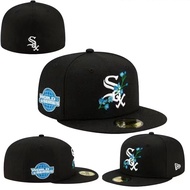 Unisex MLB Chicago White Sox Fitted Hat 59FIFTY Era Cap Full Close Back Caps Men Women Outdoor Sport