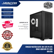 Cooler Master Elite 301 Lite M-ATX High Airflow PC Case – Black (365mm GPU Max / 163.5mm AIO Max / 1