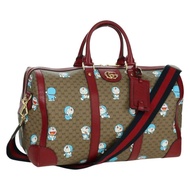 GUCCI Micro GG Supreme GUCCI × Doraemon 聯名款 PVC 兩用包 米色 647815 正品 167007SAM
