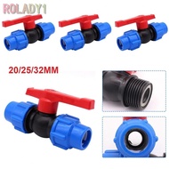 Black+Blue PE Pipe Ball Valve External Thread 20 32mm Ideal for Agricultural Use