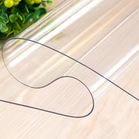 PVC Clear Table Cloth Soft Transparent Protector Tablecloth Waterproof Oilcloth Deskpad
