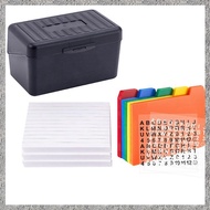 (DGHV) Index Card Holder with Dividers and Ruled Index Cards 30 Index Card Dividers 300 Ruled Index 