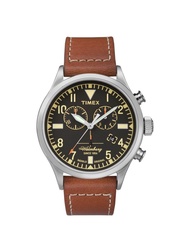 [包順豐] Timex Waterbury Traditional Chronograph 42mm Brown Red Wing Leather Strap Watch TW2P84300 Quar