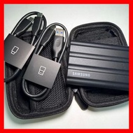 🗳️現貨✅100%正品【100%健康度 / 數據完美】Samsung Portable SSD T7 Shield 2TB 外置防跌硬碟 (連原裝線及收納包)