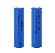 2 Pack 3.7 Volt Rechargeable Battery 3000mAh Flat Top Li-ion Battery for Flashlight, Headlamp