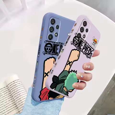 Anime One Piece Sanji Usopp Liquid Left Rope For Samsung A53 A52 A55 A32 A51 A71 A21S A13 A73 A55 A7