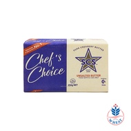 SCS Chef's Choice Pure Creamery Butter Block - Unsalted 250g