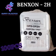 BEKAS BENXON OPS OP2H 100PCS / BX 2H PLASTIC TRAY / BEKAS 2H / BEKAS PLASTIK 2H / BORONG PLASTIK 2H