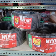 NYYHY jembo cable stranded cable 2x0.75mm 2x1.5mm 2x2.5mm roll cable