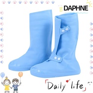 DAPHNE 1Pair Rubber Shoe Cover, Silicone Water Counteractive Rain Boots, High Quality Thick Reusable Shoes Protector Men's and Women's