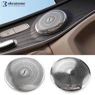 OKCATZONE 4Pcs Car Audio Speaker Covers Car Trim Door Interior Moulding For Mercedes Benz E200 E220 