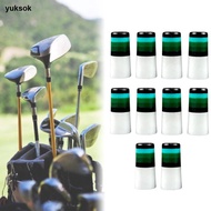 yuksok 10Pcs Golf Club Ferrules Parts Taper Tip Adapter Gradient Golf Iron Ferrules