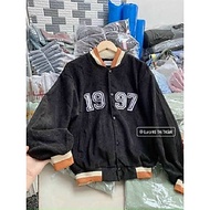 Áo khoác nhung thêu 1997 nam nữ mặc , áo khoác bomber nhung , áo khoác unisex vải nhung , áo khoác c