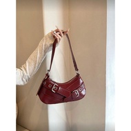 Punk/Y2K Style Buckle Shoulder Bag (Buckle)