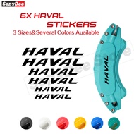 Car Brake Caliper Decals For HAVAL Logo Stickers Heat Resistant Vinyl Fit Haval H6 Jolion H5 H7 H9 D