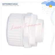 Lesso - Male Adapter Flexible Conduit Pipe 32mm - Corrugated Conduit Connector 20353