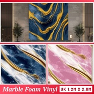 Marble Foam Wallpaper Roll 1.2 x 2.8 Meters Wallfoam Sticker Marble Granite 3D Roll Glossy