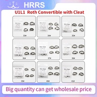 4Pcs/Pack U1L1 Single Tube Roth 022 Convertible Buccal Tube Molar Band With Cleat (33-41)