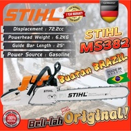 STIHL GERMANY MS382 25" Chain Saw 100% Original Mesin Potong Pokok(Made in BRAZIL)